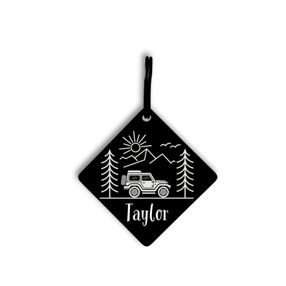 Personalised Diamond Pet ID Tag - Engraved Both Sides