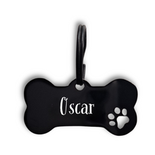Personalised Bone & Paw Pet ID Tag - Engraved Both Sides