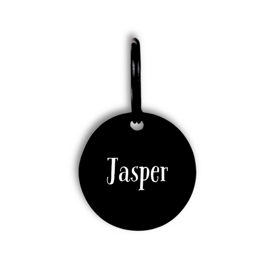 Personalised Round Pet ID Tag – Engraved Both Sides
