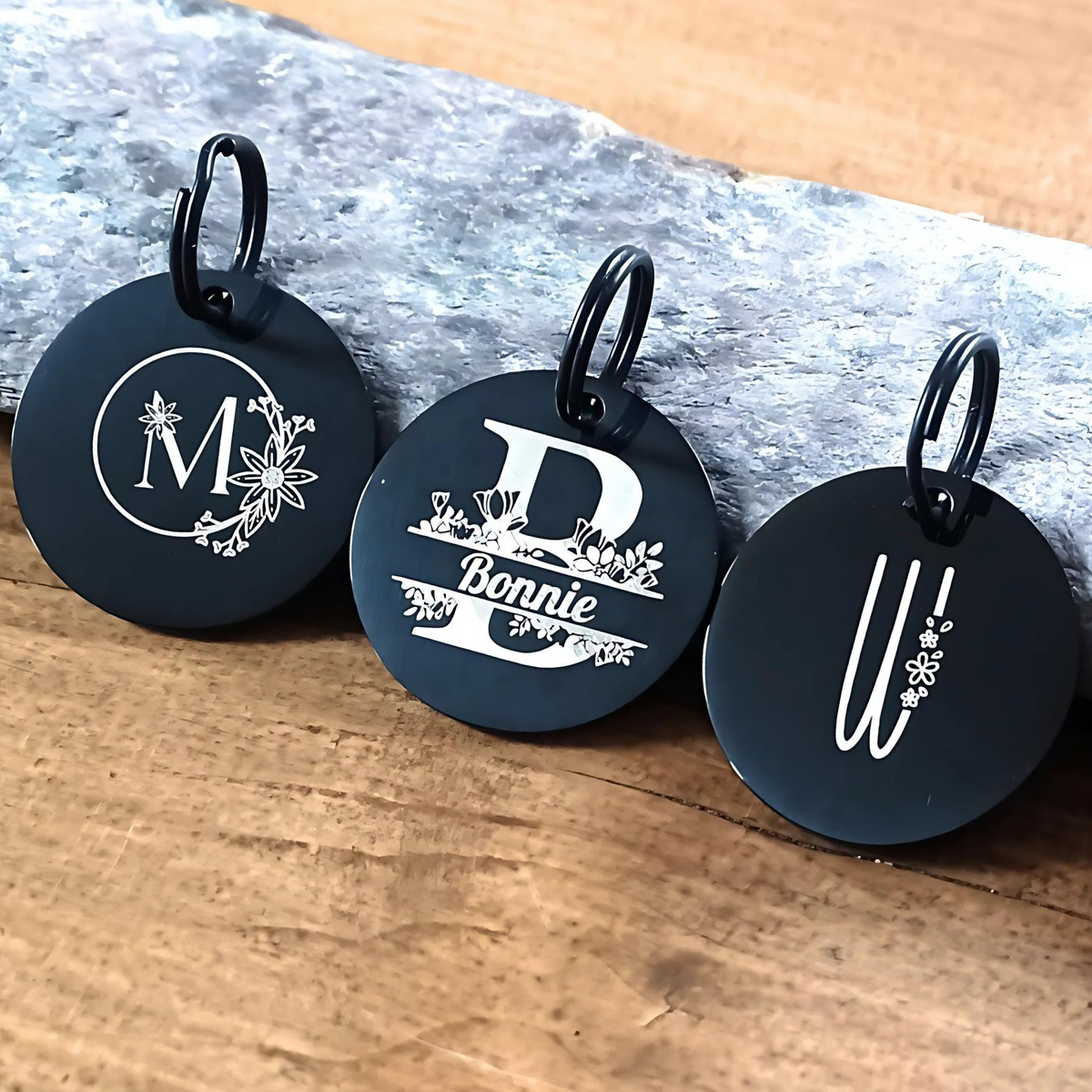 Personalised Round Pet ID Tag – Engraved Both Sides