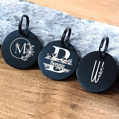 Personalised Round Pet ID Tag – Engraved Both Sides