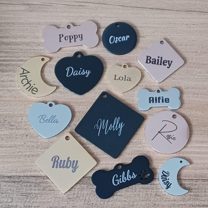 Personalised Pet ID Tag with Engraved Design