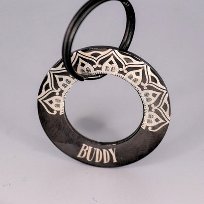Personalised Washer Pet ID Tag – Engraved Both Sides