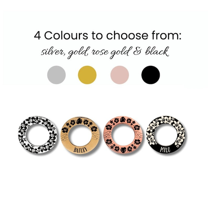 Personalised Washer Pet ID Tag – Engraved Both Sides